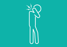 Neck pain illustration